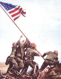 flag raising on iwo jima